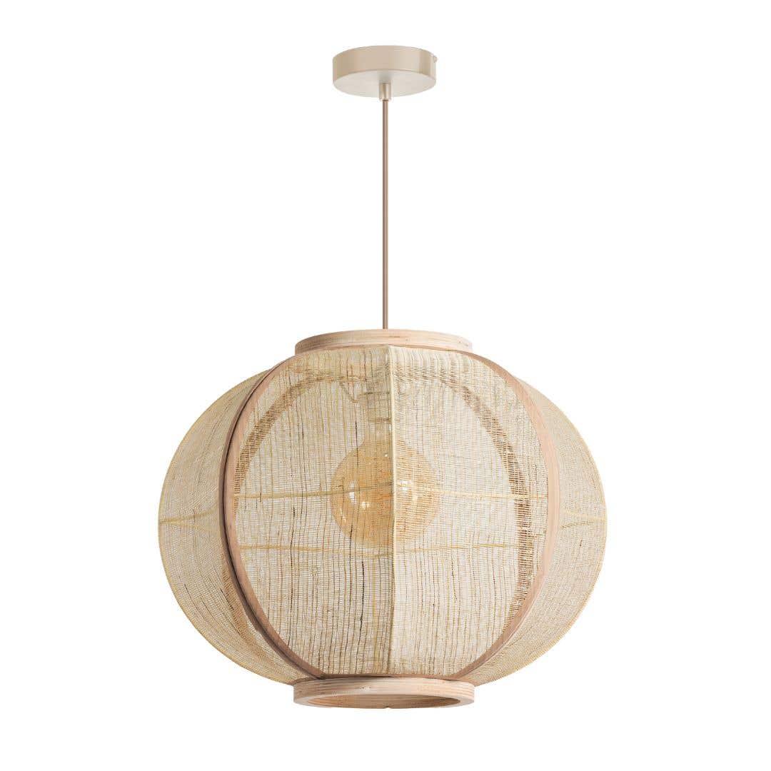 ETH Fabric Hanglamp sand – 48cm
