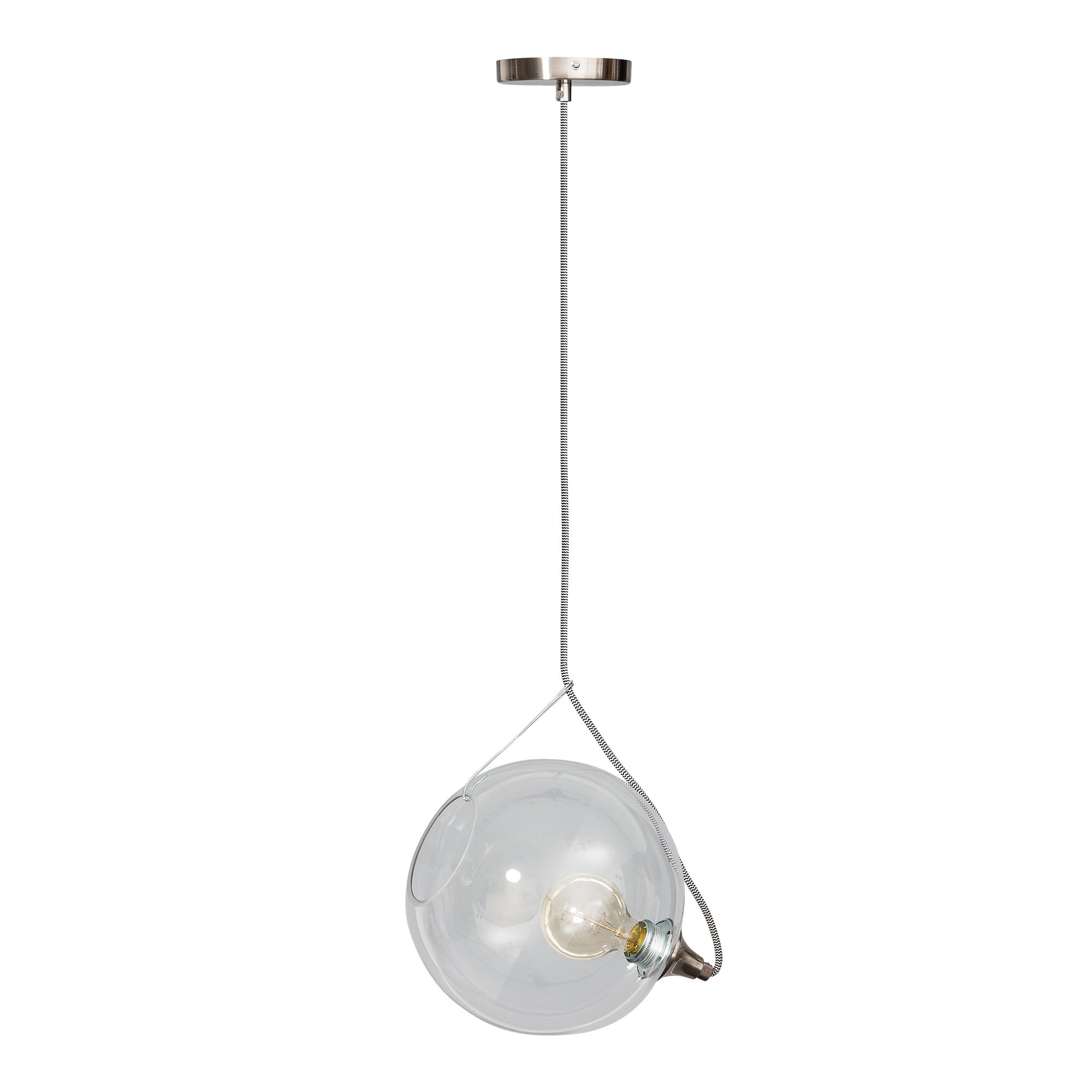 ETH Hanglamp Calvello Small – Geborsteld staal