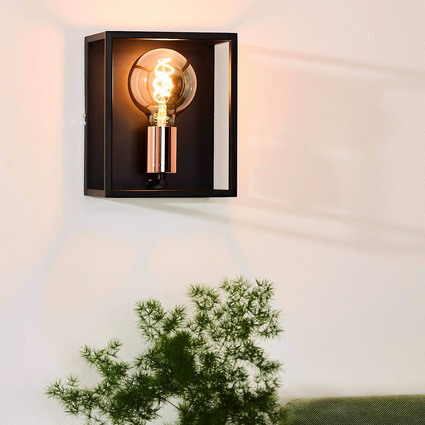 Lucide ARTHUR – Wandlamp – 1xE27 – Zwart