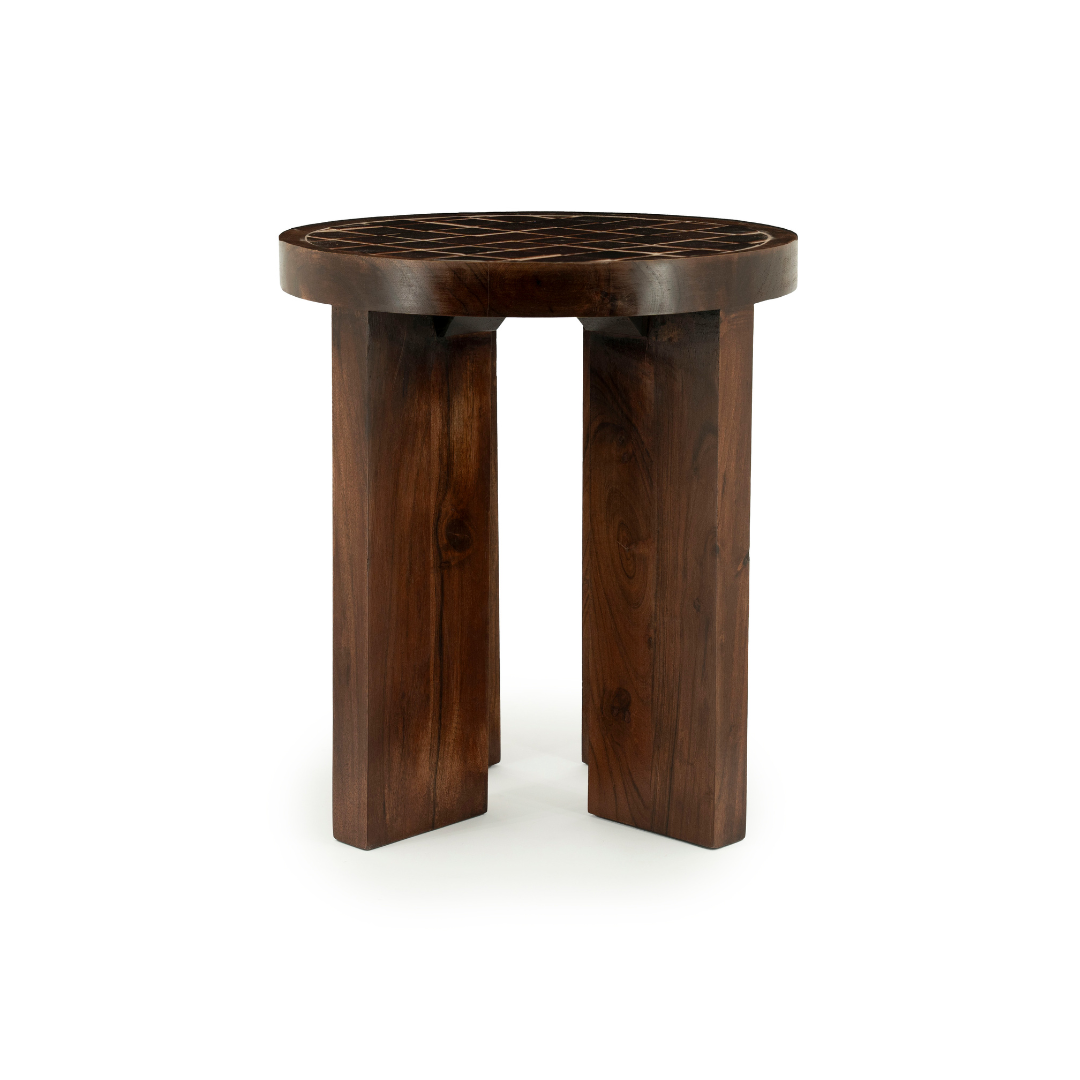 By-Boo Bijzettafel TiledUp – Bruin