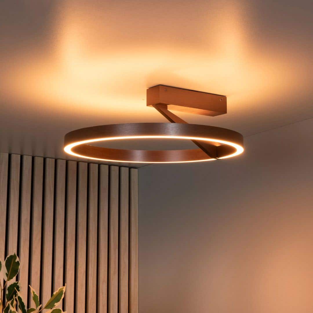 Lucide Plafondlamp – Applause – Ø 40 cm – Koffie