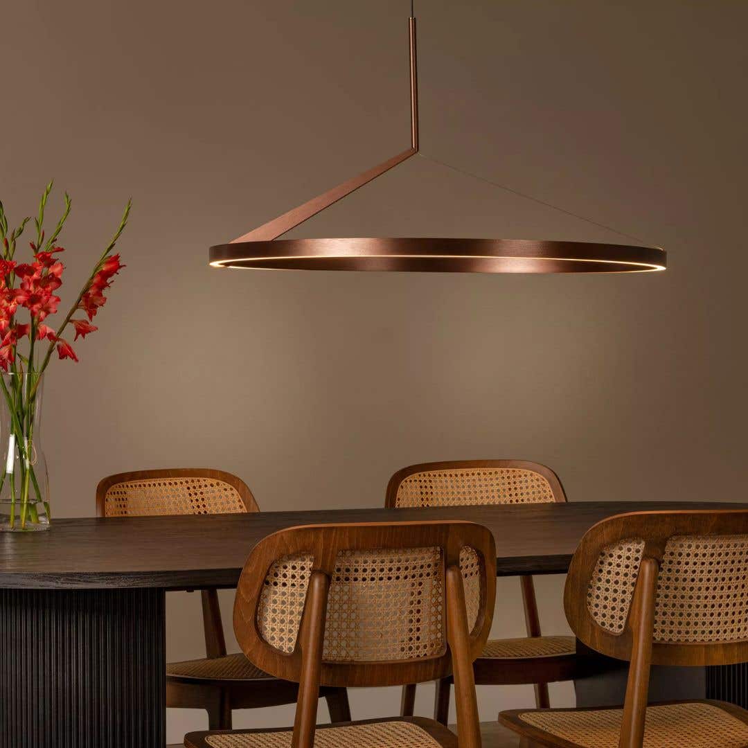 Lucide Hanglamp – Applause  – Ø 80 cm –  Koffie