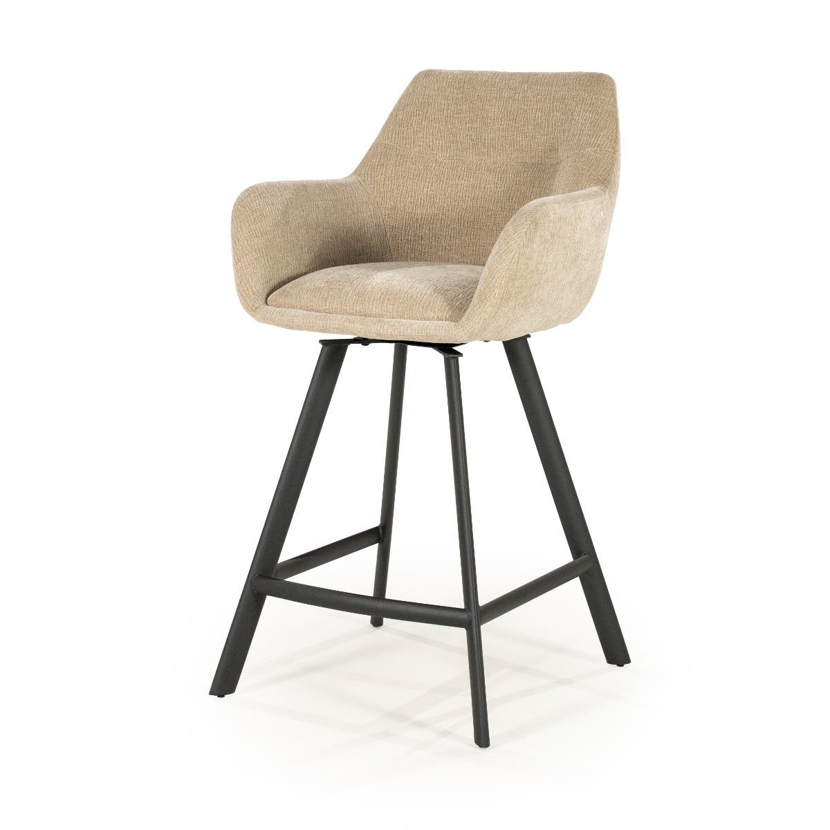 By-Boo Barstoel Bliss met armleuning – Taupe