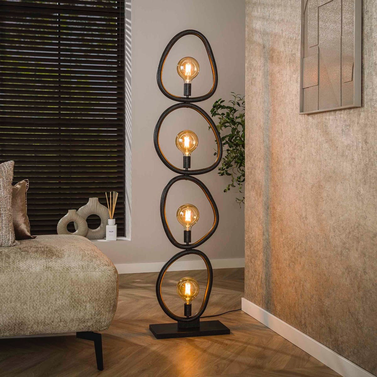 Reefs Interior Vloerlamp Crosby 4L