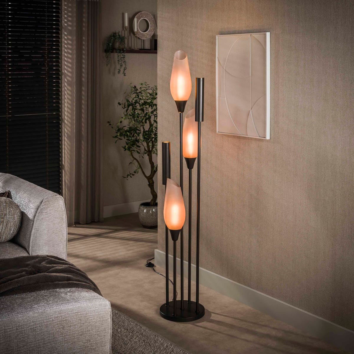 Reefs Interior Vloerlamp Rosa – Bruin
