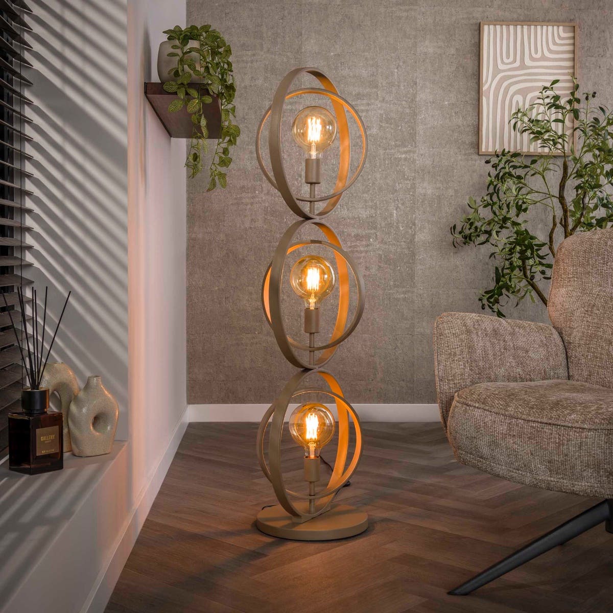 Reefs Interior Vloerlamp Turn Around – Beige