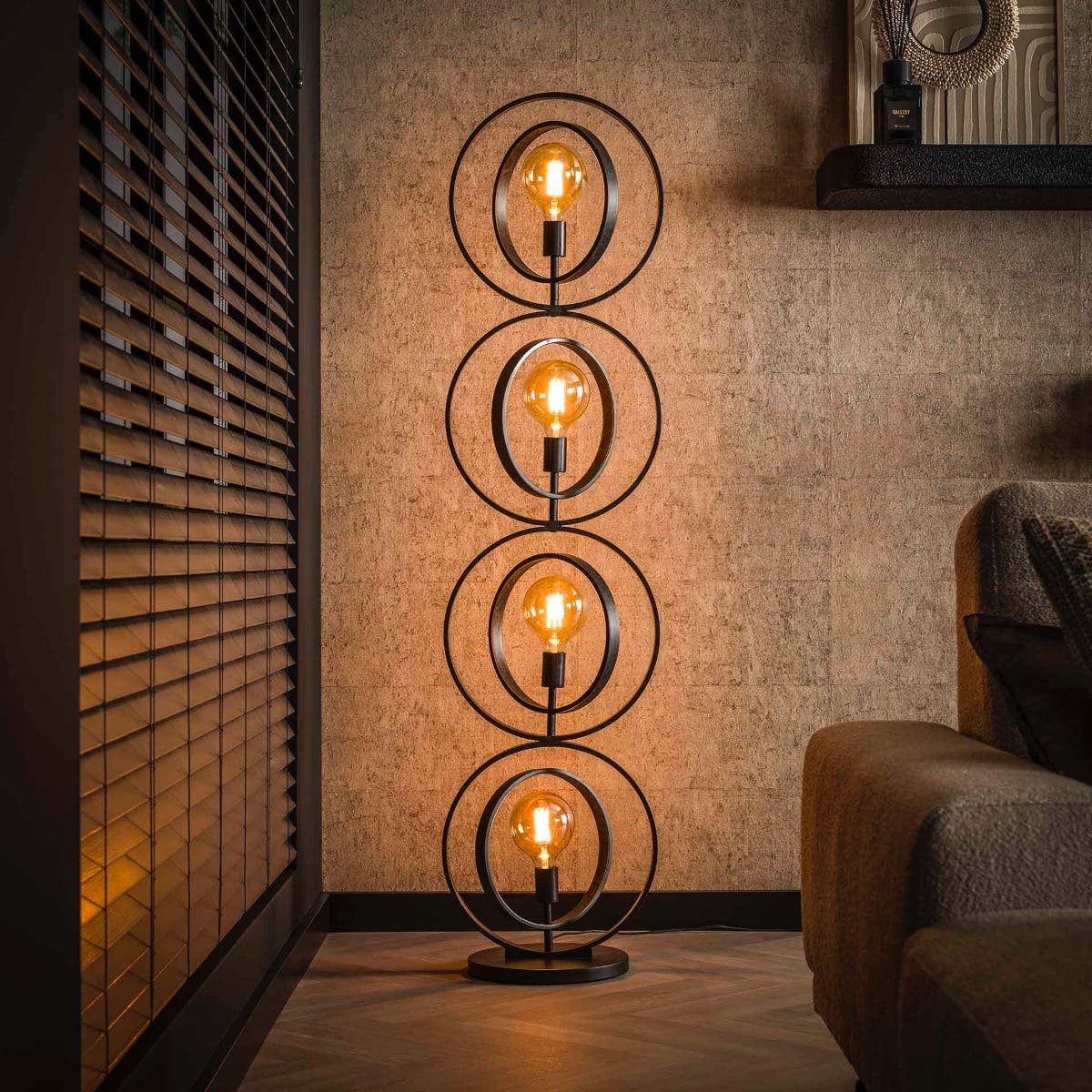 Reefs Interior Vloerlamp Turn Around XL – Zwart
