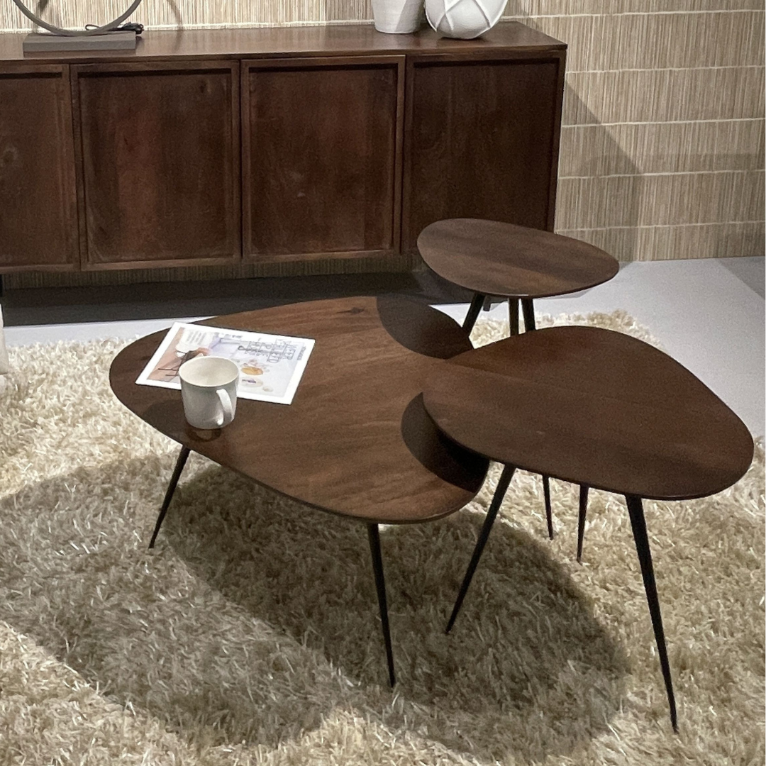 Brix Salontafel Set Loua – Bruin