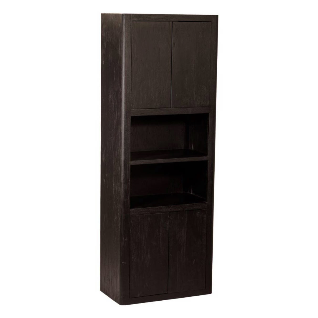 Tower Living Opbergkast Tenna – 2 Planken – Zwart