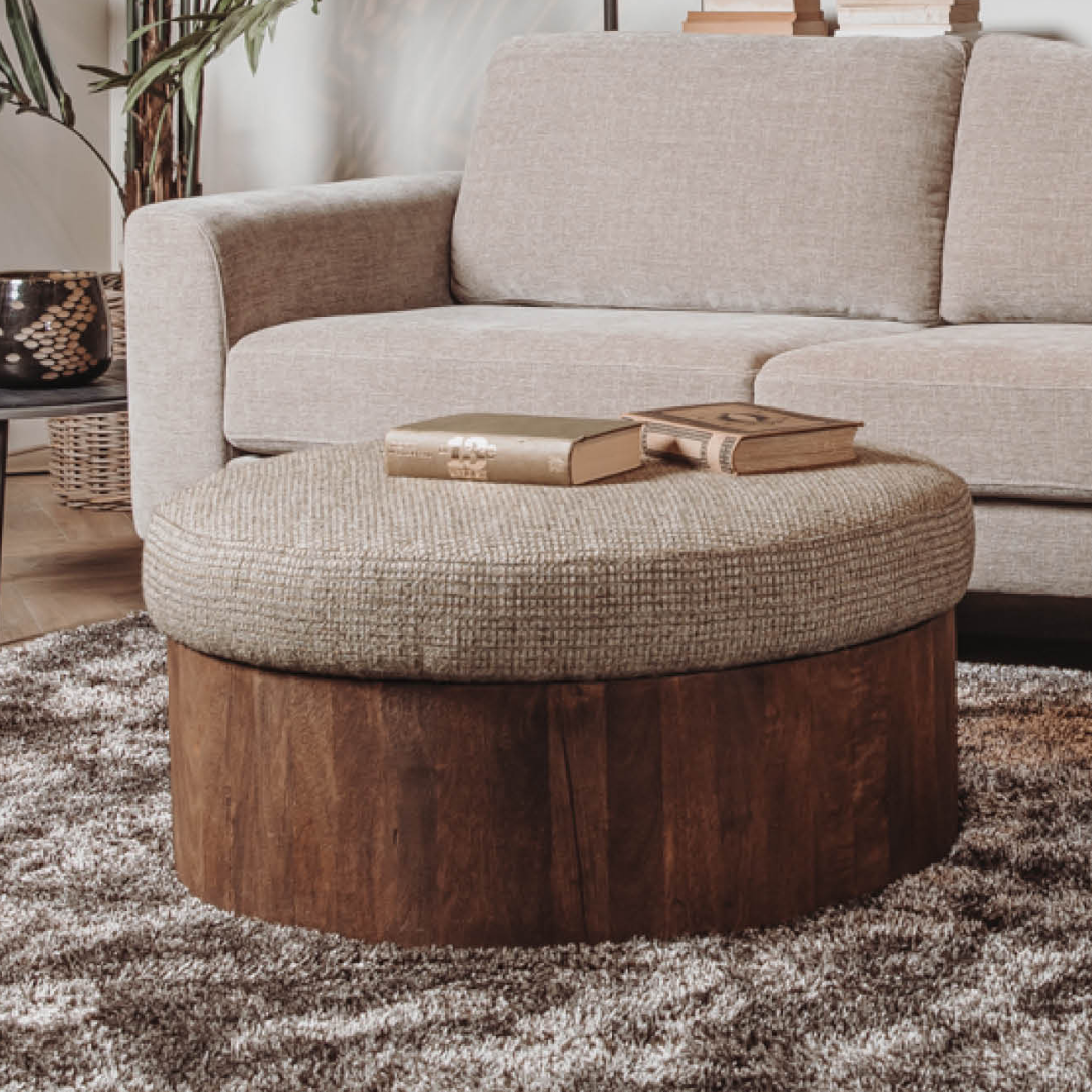 Tower Living Salontafel Ossana 80 cm – Bruin