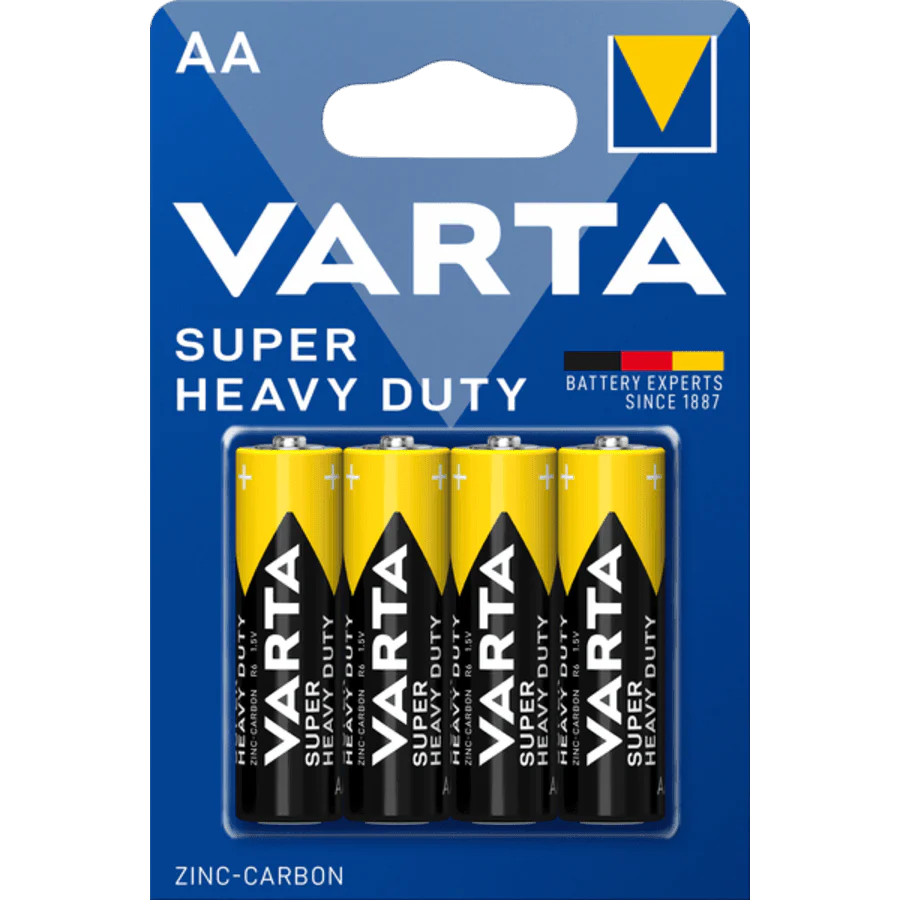 Varta Super Heavy Duty AA-batterijen