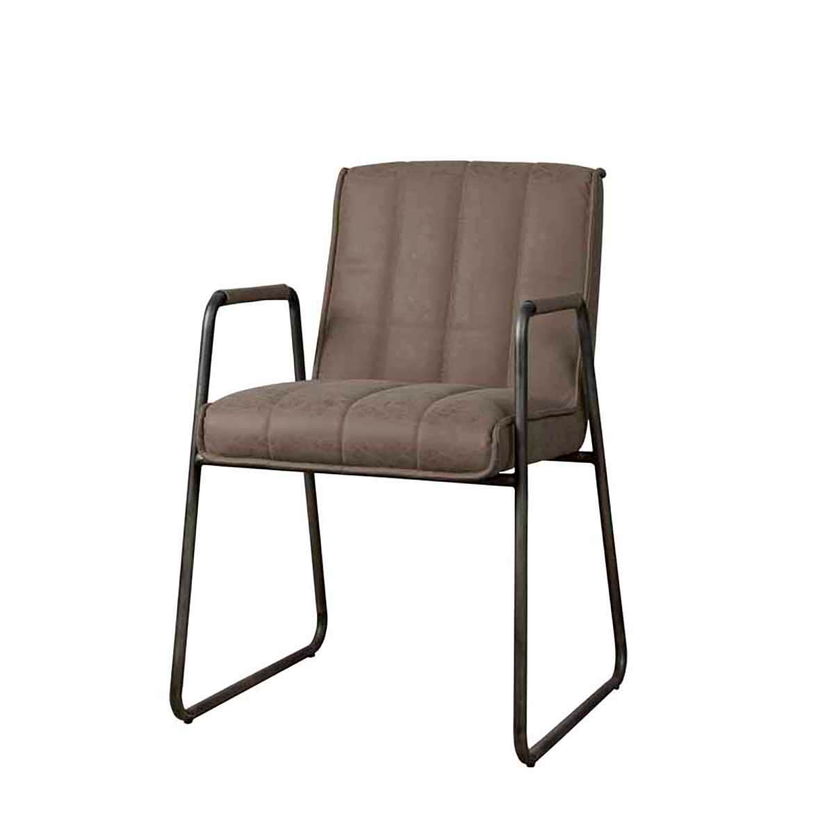 Tower Living Stoel Santo met arm – Grijs