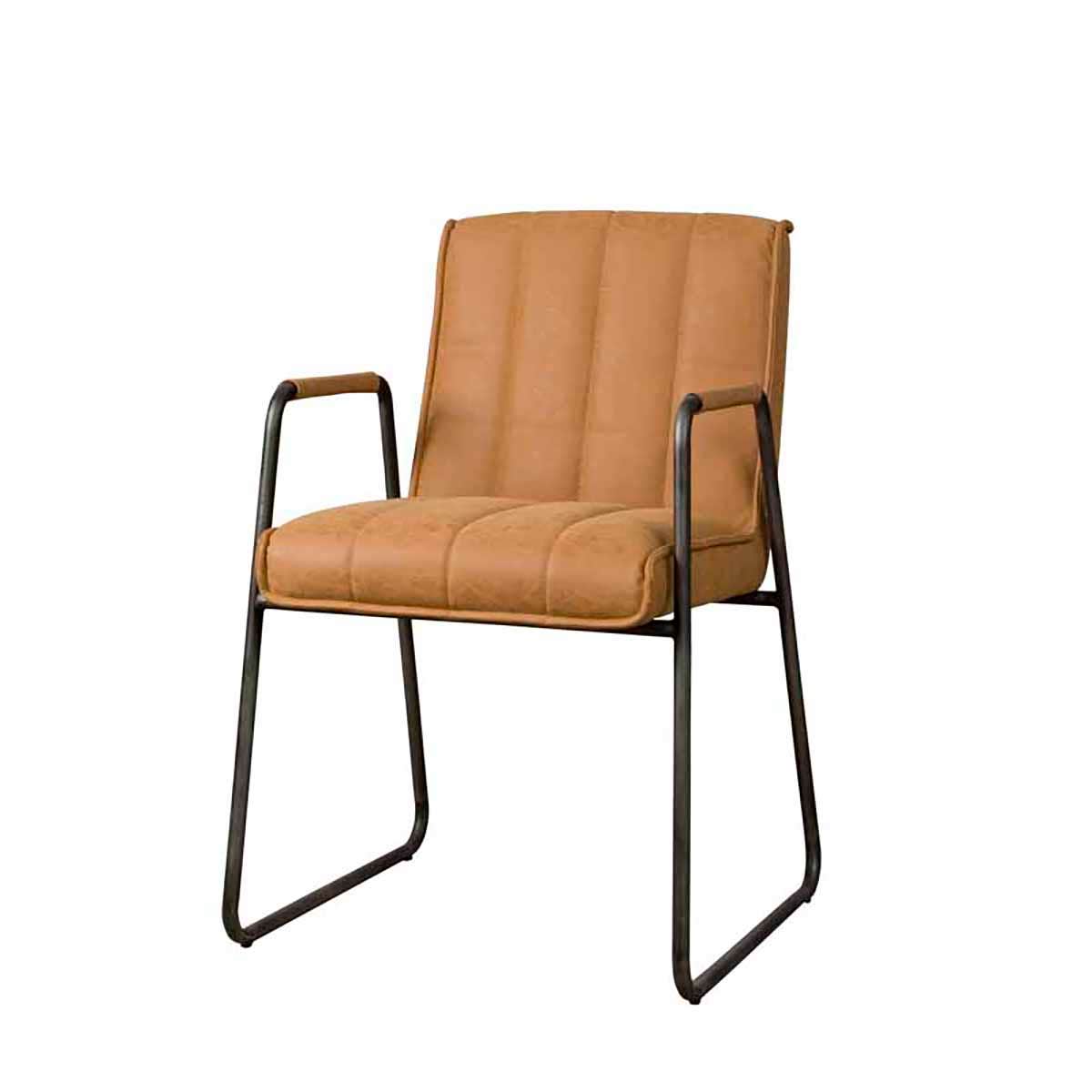 Tower Living Stoel Santo met arm – Cognac