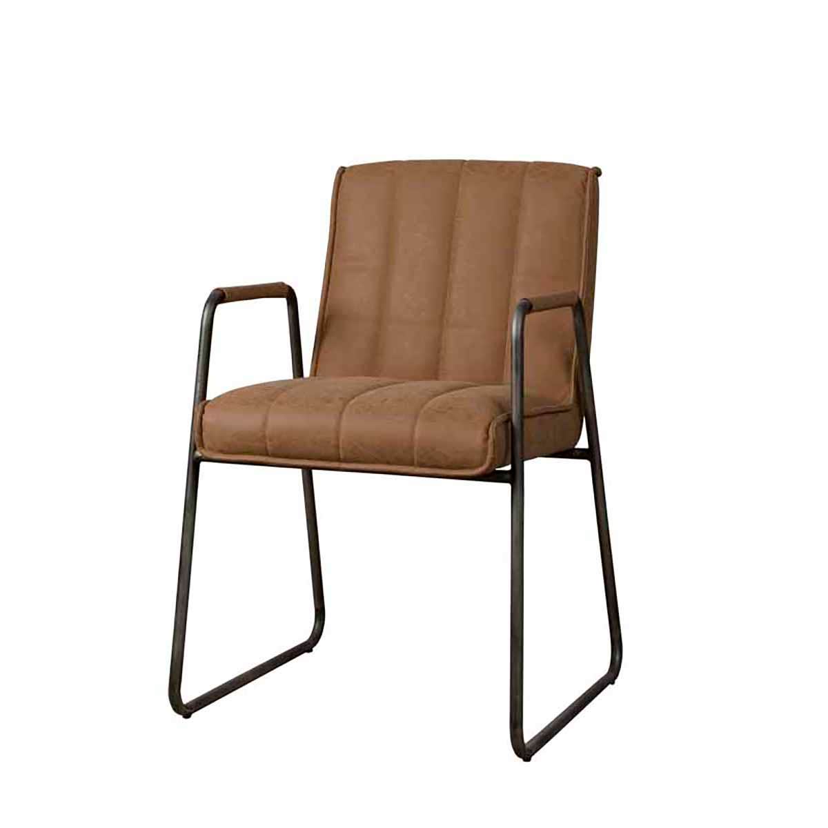 Tower Living Stoel Santo met arm – Bruin