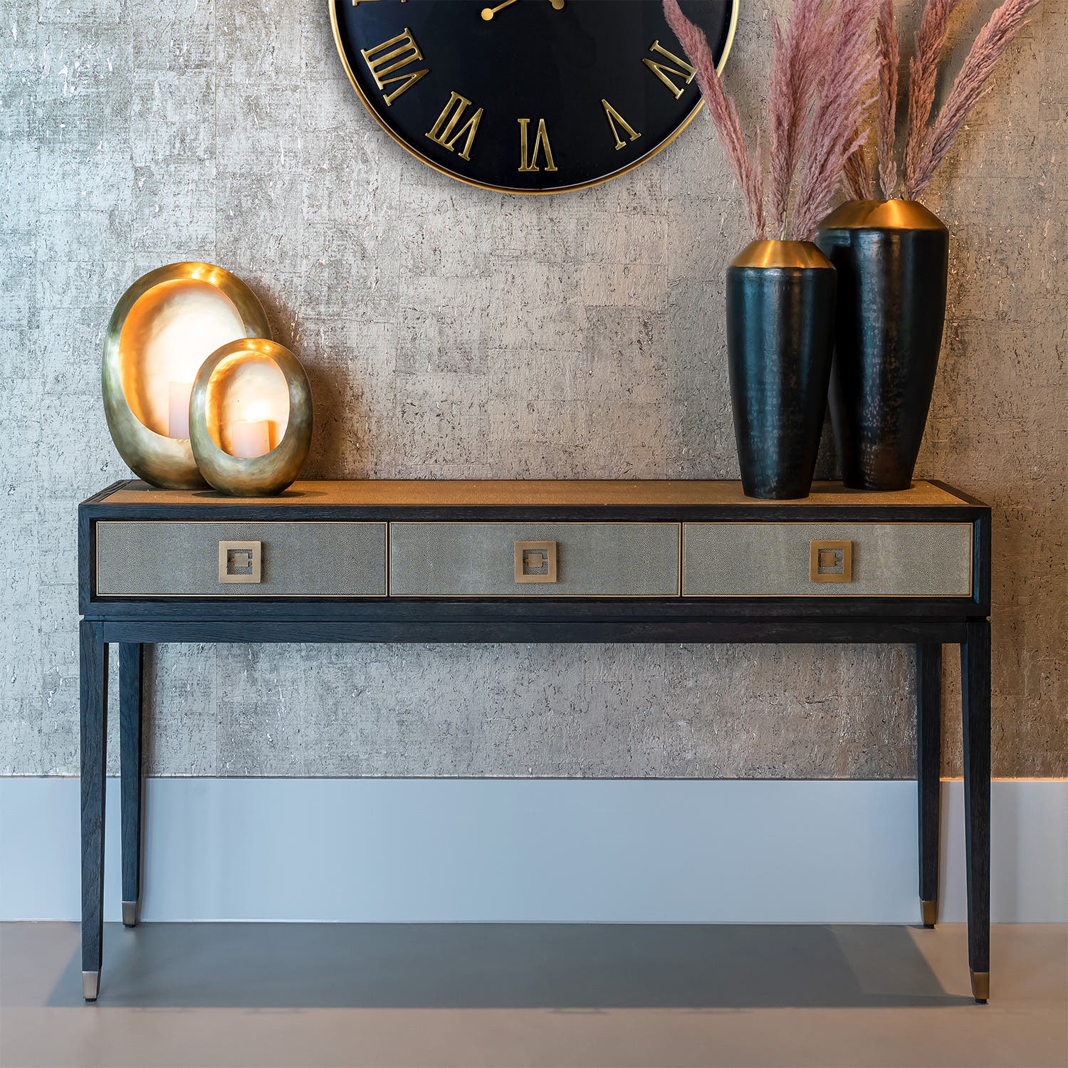 Richmond Sidetable Bloomville 3-laden – Goud