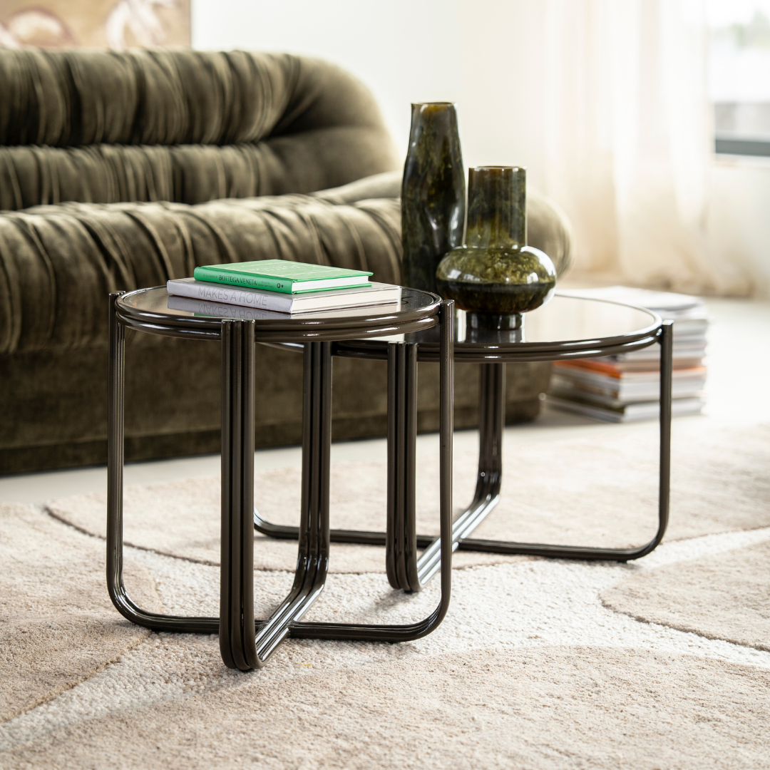 By-Boo Bijzettafel Groovy – Bruin