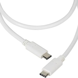 Vivanco 37561 USB-kabel USB 2.0 USB-C stekker, USB-C stekker 1.20 m Wit Universeel Vivanco 37561 USB-kabel USB 2.0 USB-C stekker, USB-C stekker 1.20 m Wit Universeel