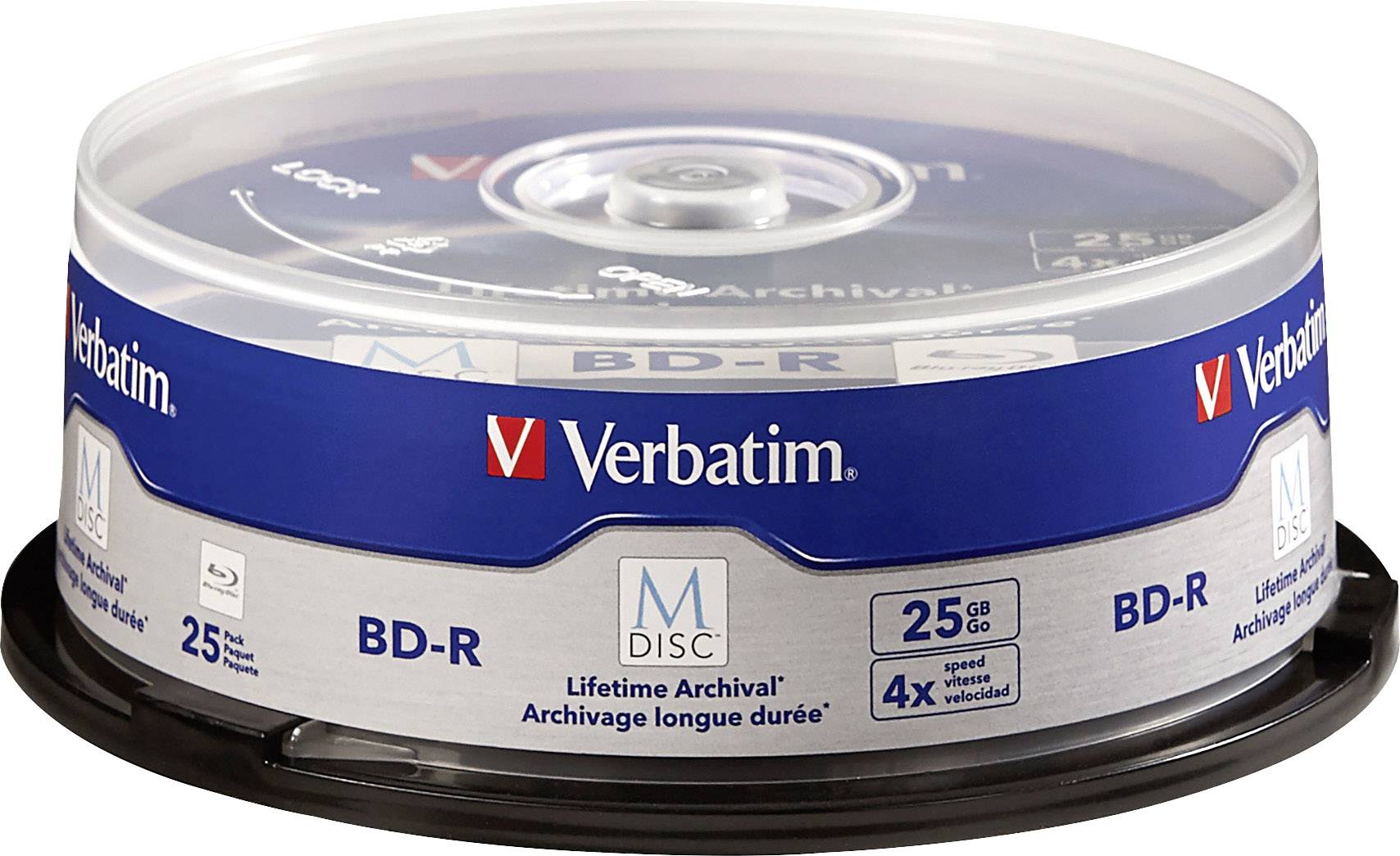 Verbatim 98909 M-Disc Blu-ray 25 GB 25 stuk(s) Spindel