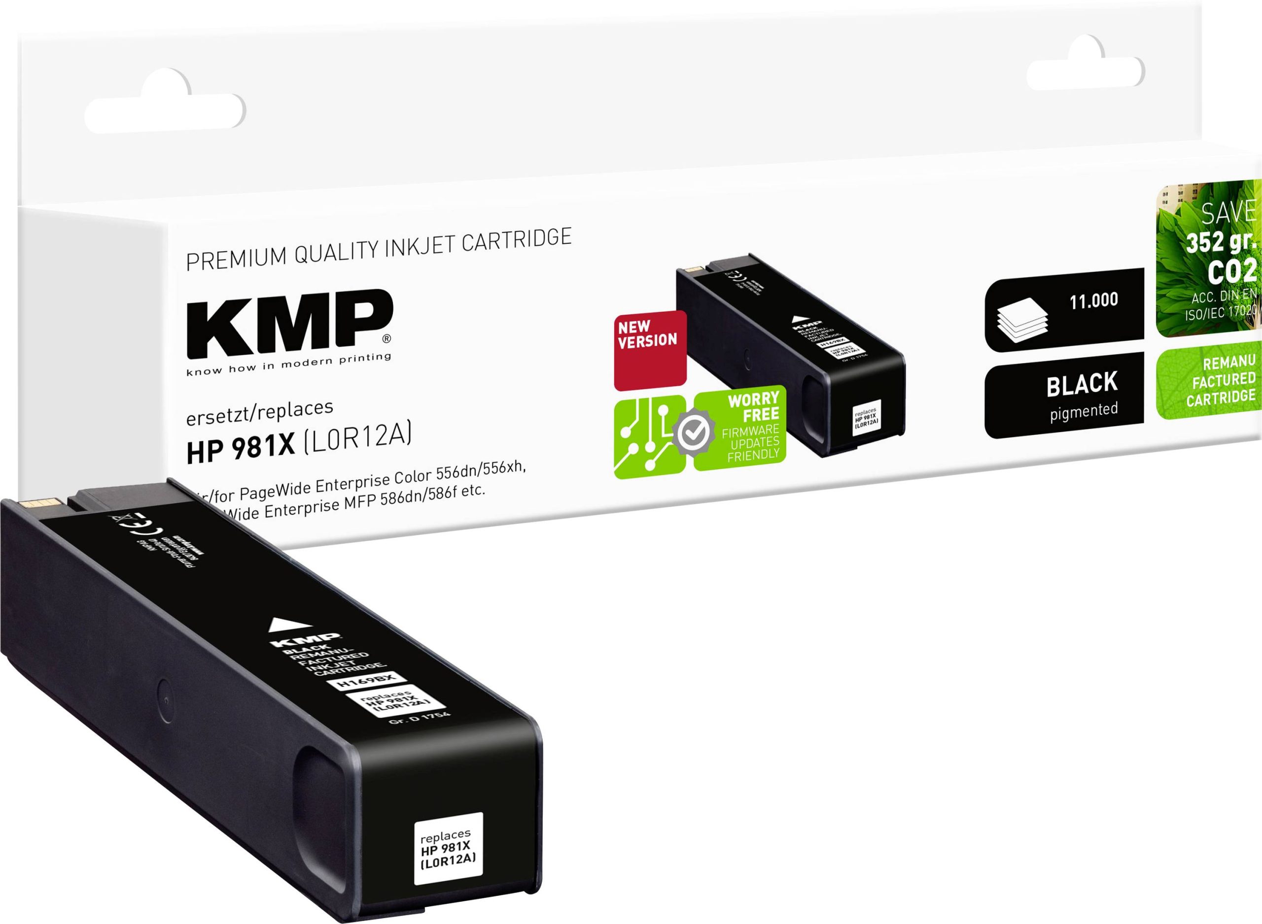 KMP Inktcartridge vervangt HP, Troy 981X, L0R12A Compatibel Zwart H169BX 1754,4001