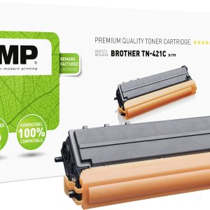 KMP Tonercassette vervangt Brother TN-421C, TN421C Compatibel Cyaan 1800 bladzijden B-T99 KMP Tonercassette vervangt Brother TN-421C, TN421C Compatibel Cyaan 1800 bladzijden B-T99