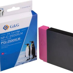 G&G Inktcartridge vervangt Canon PGI-2500M XL Compatibel Magenta NP-C-2500XLM 1C2500M G&G Inktcartridge vervangt Canon PGI-2500M XL Compatibel Magenta NP-C-2500XLM 1C2500M