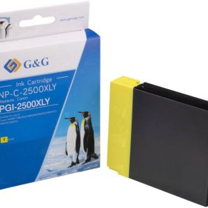 G&G Inktcartridge vervangt Canon PGI-2500Y XL Compatibel Geel NP-C-2500XLY 1C2500Y G&G Inktcartridge vervangt Canon PGI-2500Y XL Compatibel Geel NP-C-2500XLY 1C2500Y