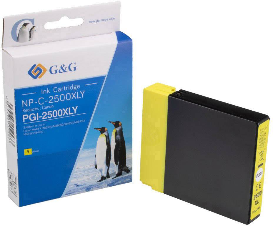 G&G Inktcartridge vervangt Canon PGI-2500Y XL Compatibel Geel NP-C-2500XLY 1C2500Y