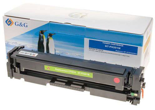 G&G Toner vervangt HP 201A, CF403A Compatibel Magenta 1400 bladzijden NT-PH201M 14371