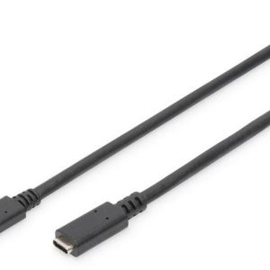 Digitus AK-300210-015-S USB-kabel USB 2.0 USB-C bus, USB-C stekker 1.50 m Zwart Flexibel, Folie afscherming, Afscherming Digitus AK-300210-015-S USB-kabel USB 2.0 USB-C bus, USB-C stekker 1.50 m Zwart Flexibel, Folie afscherming, Afscherming