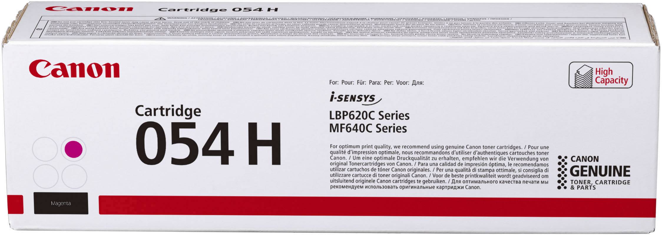 Canon Toner 054 H Origineel Magenta 2300 bladzijden 3026 C 002