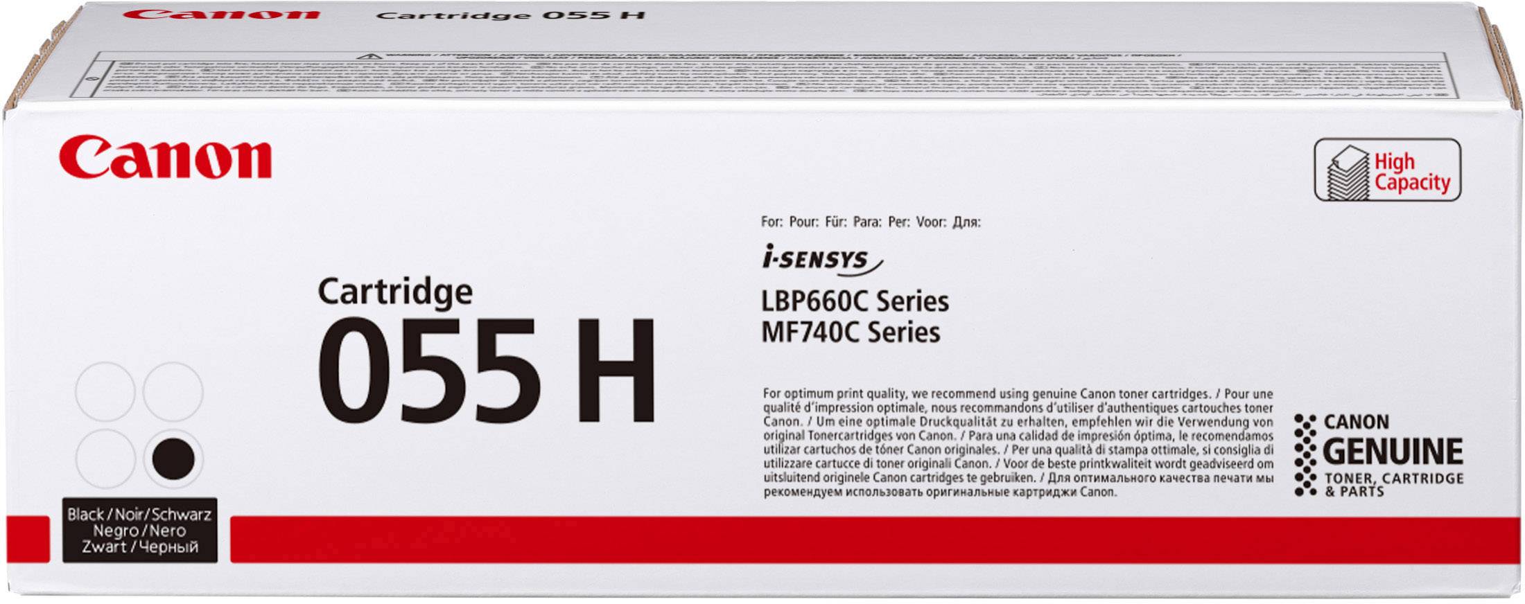 Canon Toner 055 H Origineel Zwart 7600 bladzijden 3020 C 004