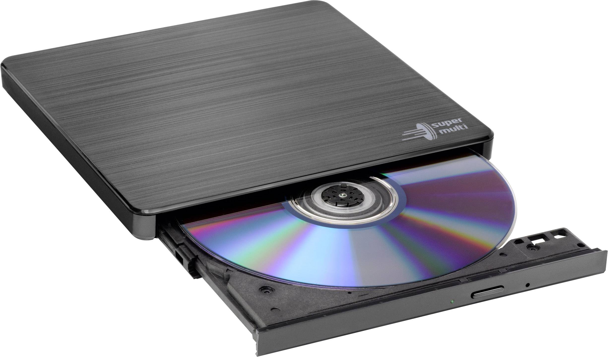 HL Data Storage GP60 Externe DVD-brander Retail USB-A 2.0 Zwart