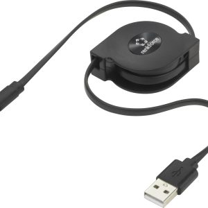 Renkforce RF-4352332 USB-kabel USB 2.0 USB-A stekker, USB-micro-B stekker 0.80 m Zwart