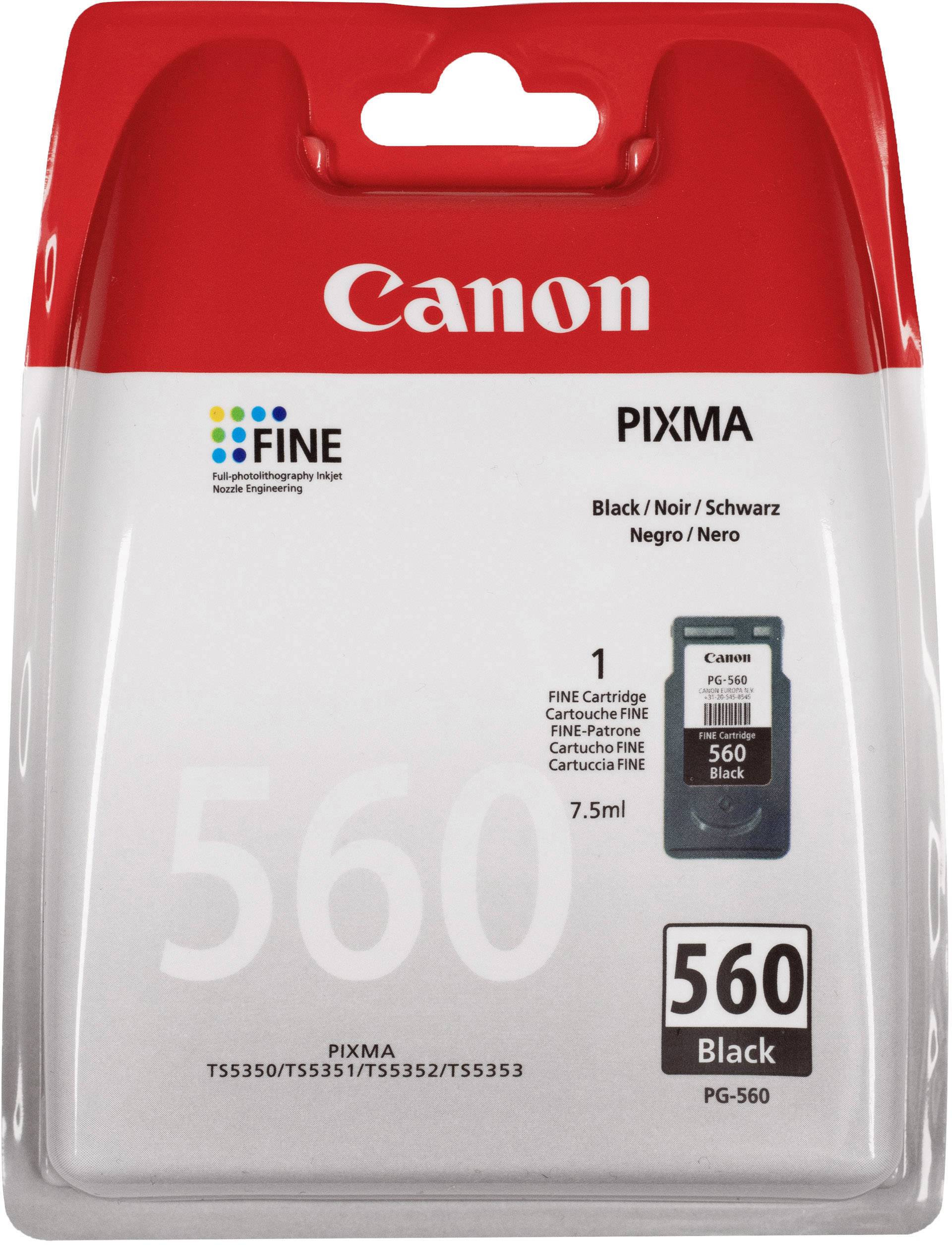 Canon Inktcartridge PG-560 Origineel Zwart 3713C001