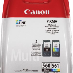 Canon Inktcartridge PG-560 / CL-561 Multipack Origineel Combipack Zwart, Cyaan, Magenta, Geel 3713C006 Canon Inktcartridge PG-560 / CL-561 Multipack Origineel Combipack Zwart, Cyaan, Magenta, Geel 3713C006