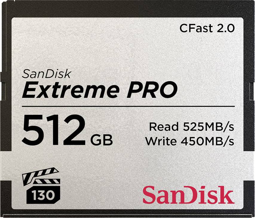 SanDisk Extreme PRO® CFast-kaart 512 GB