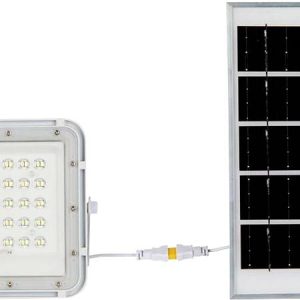 V-TAC VT-40W 7839 LED-schijnwerper, Zonne-energiemodule 6 W Koudwit Wit