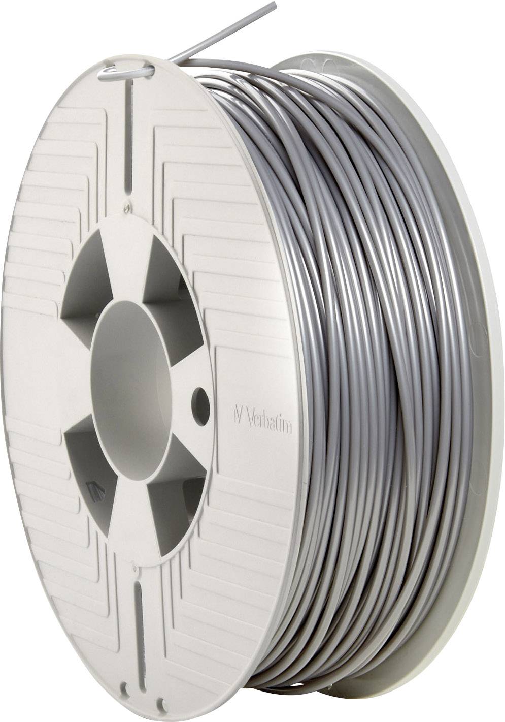 Verbatim 55329 PLA 3D Filament. Silver/Metal 2.85 mm Diameter. 1kg Reel Filament PLA kunststof 2.85 mm 1000 g Grijs 1 st