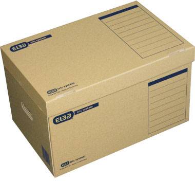 Elba Opbergdoos 100421143 54.5 cm x 32 cm x 36 cm Golfkarton Naturel-bruin 1 stuk(s)