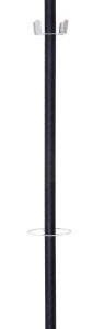 easyCloth Staande kapstok PECPPSR004 Paperflow Aantal haken: 12 (Ø x h) 35 cm x 175 cm Staal Antraciet, Zilver 1 stuk(s)