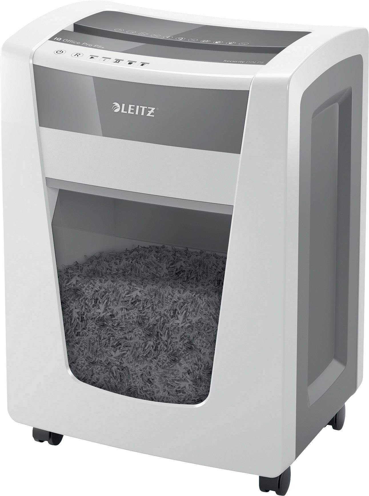 Leitz IQ Office Pro P5+ Papierversnipperaar 7 vellen Cross cut 2 x 5 mm P-5 30 l Ook geschikt voor Nietjes, Paperclips