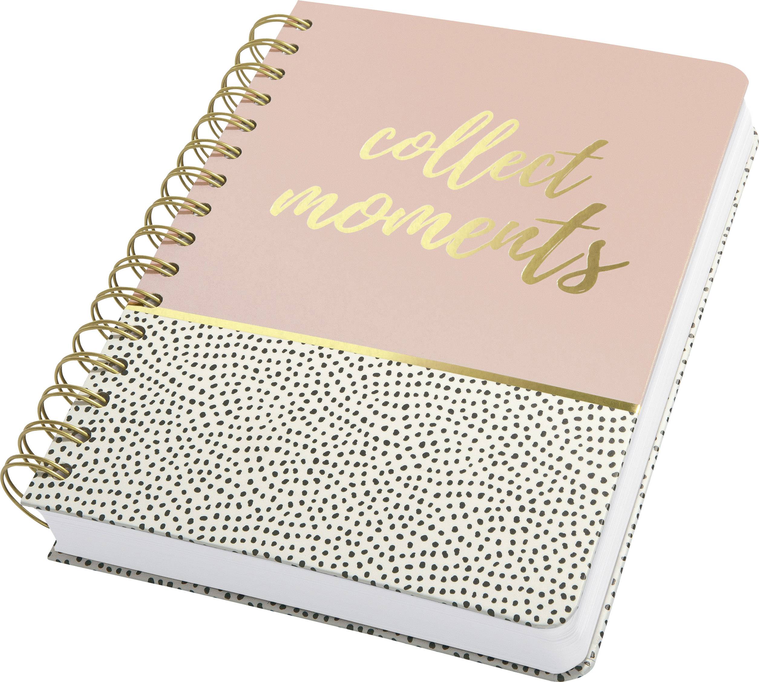 Sigel Jolie® sweet dots JN601 Notitieblok met spiraalrug Dotted (punten) Wit, Zwart, Roze Aantal pagina's: 120 DIN A5