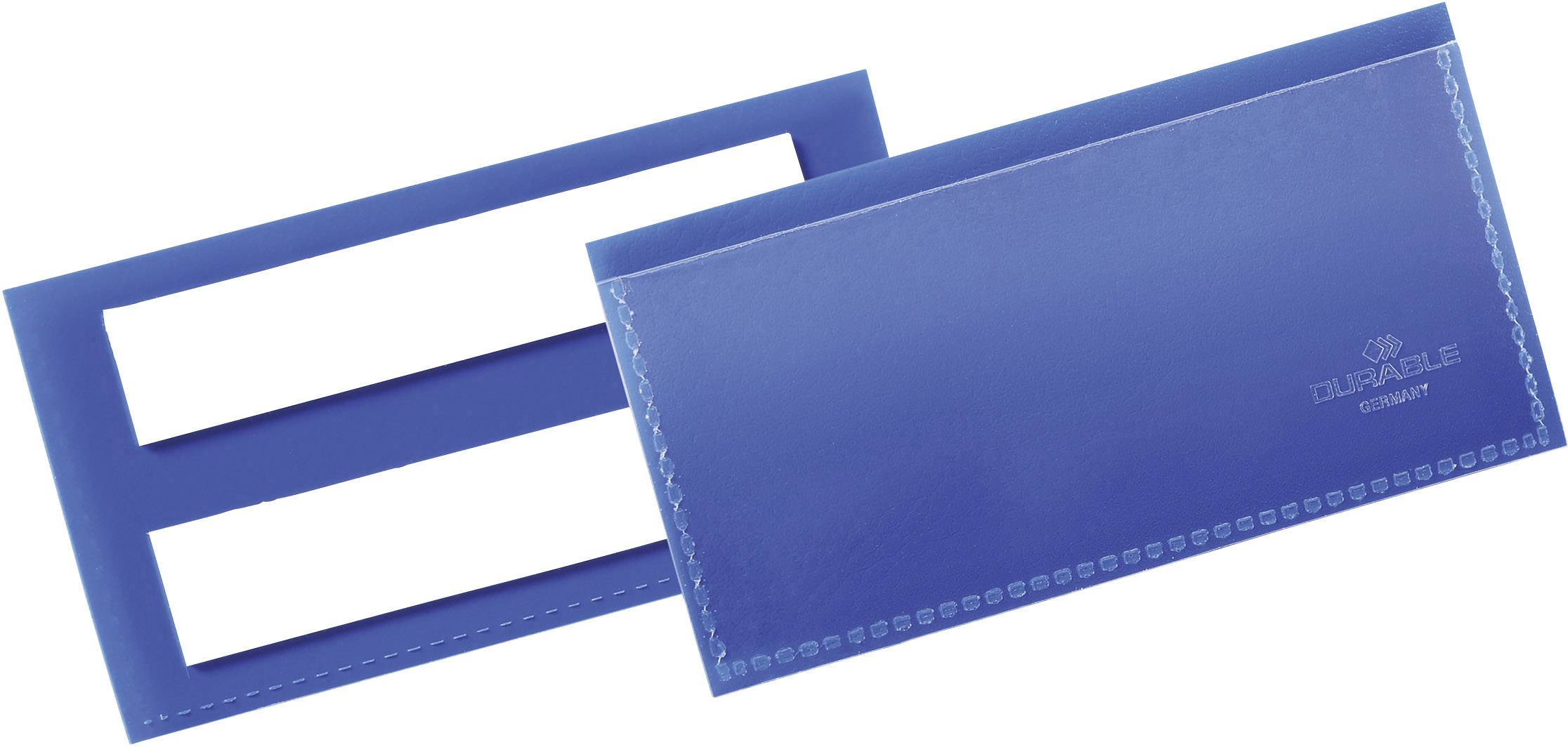 Durable 175907 Etikettentas, zelfklevend Donkerblauw (b x h x d) 113 x 53 x 1.7 mm