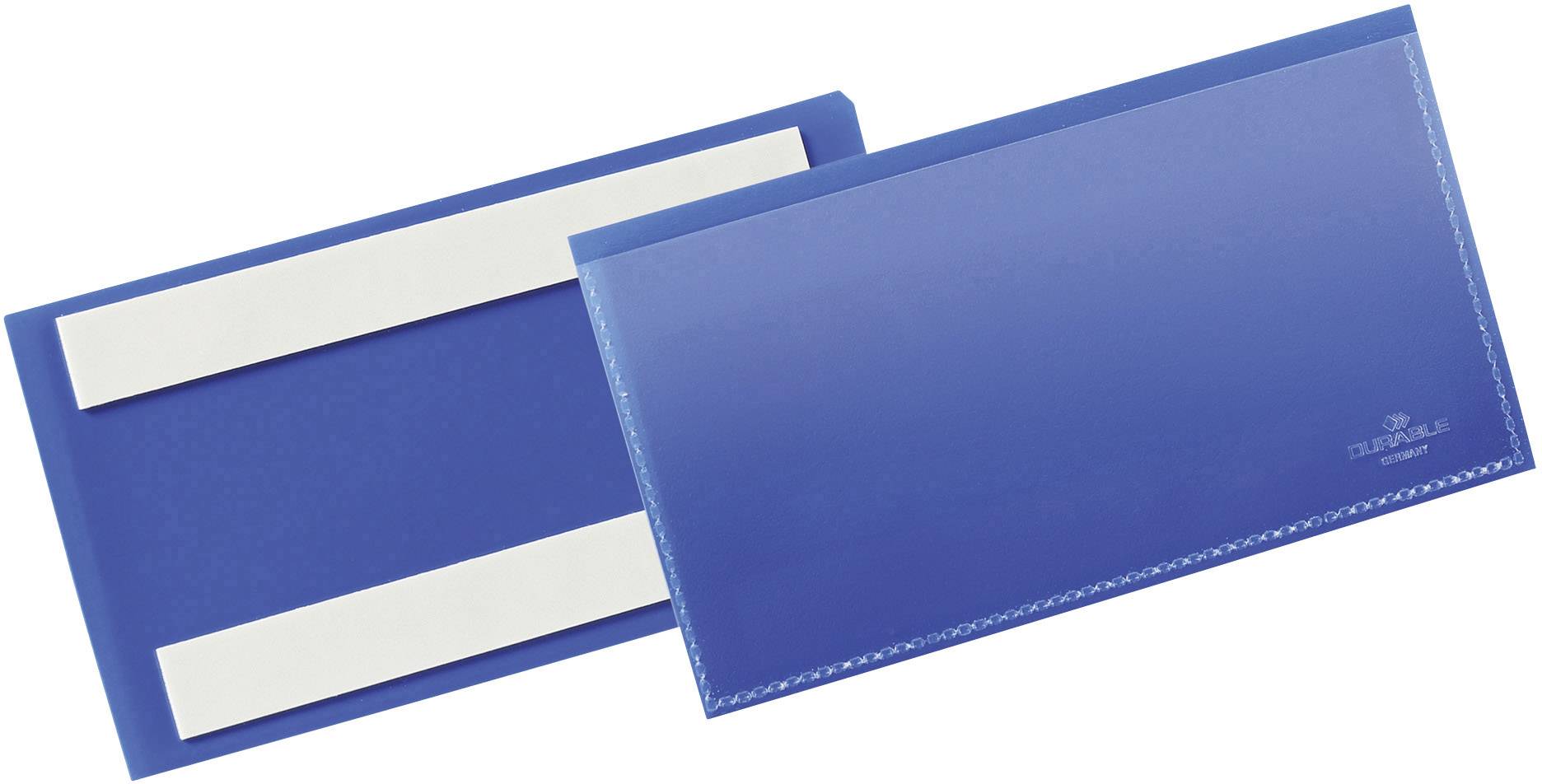 Durable 176207 Etikettentas, zelfklevend Blauw (b x h x d) 163 x 67 x 1.7 mm