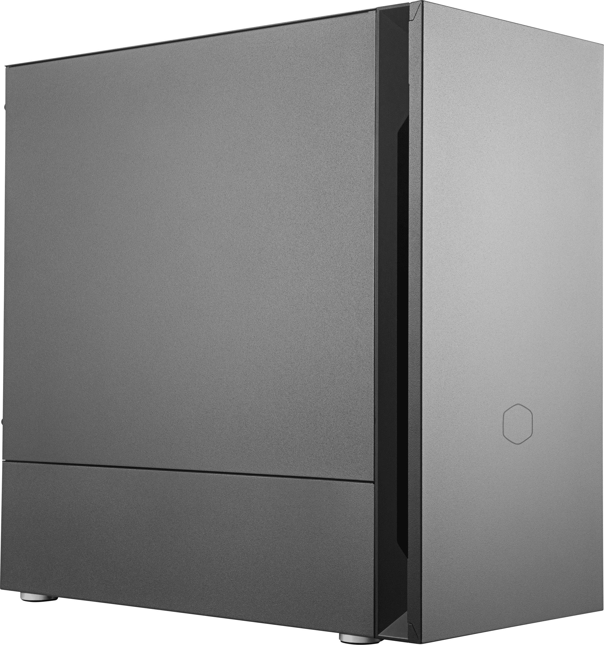 Cooler Master Silencio S400 Midi-tower PC-behuizing Zwart 2 voorgeïnstalleerde ventilators, Stoffilter, Geluidsdemping