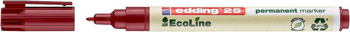 Edding e-25 EcoLine 4-25002 Permanent marker Rood Watervast: Ja