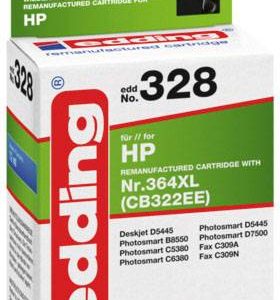 Edding Inktcartridge vervangt HP 364XL, CB322EE Compatibel Foto zwart EDD-328 18-328