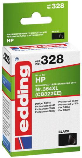 Edding Inktcartridge vervangt HP 364XL, CB322EE Compatibel Foto zwart EDD-328 18-328