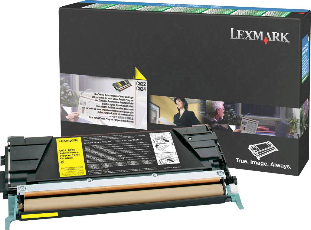 Lexmark Toner C524, C532, C534 C524H3YG Origineel Geel 5000 bladzijden
