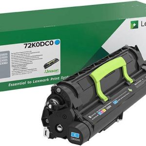 Lexmark Toner CS820, CS827, CX820, CX825, CX827, CX860, XC6152 Origineel Cyaan 300000 bladzijden 72K0DC0